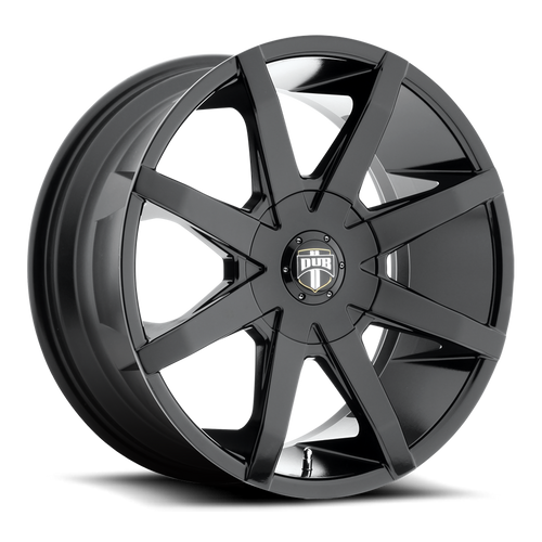 DUB 1PC S110 Push 20x8.5 6x135 6x5.5 Gloss Black Wheel 20" 25mm For Chevy GMC