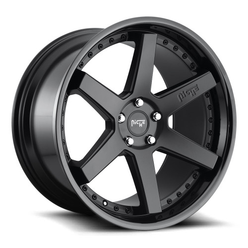 Niche 1PC M192 Altair 18x8.5 5x112 Gloss Black Matte Black Wheel 18" 42mm Rim