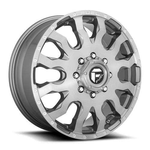 20" Fuel D693 Blitz 20x8.25 8x200 Platinum Wheel 105mm Front Dually Truck Rim