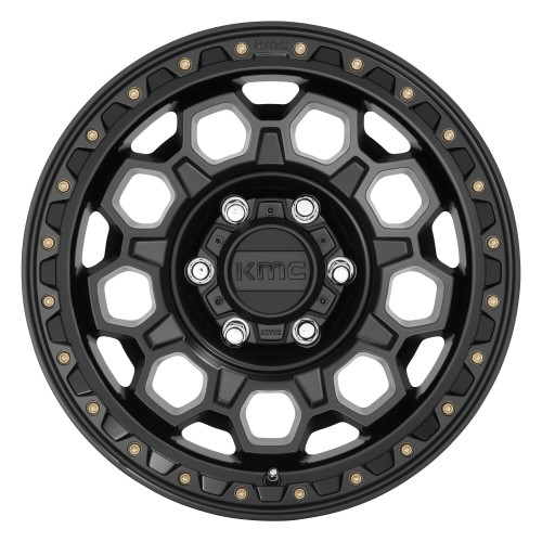 KMC KM545 Trek 17x8 6x5.5 Satin Black Wheel 17" 20mm Rim