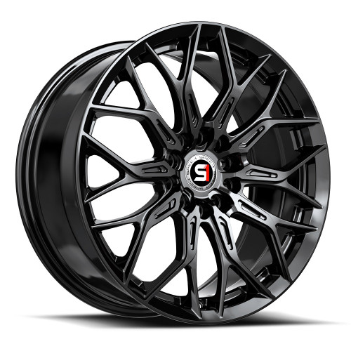 18" Spec-1 SP-57 Gloss Black 18x8 Wheel 4x100 4x4.5 38mm Rim