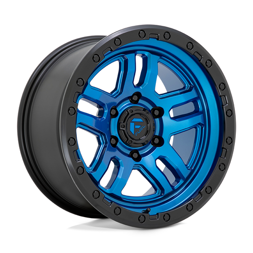20" Fuel 1PC D790 Ammo 20x10 5x5 Blue Black Lip Wheel -18mm For Jeep Truck Rim