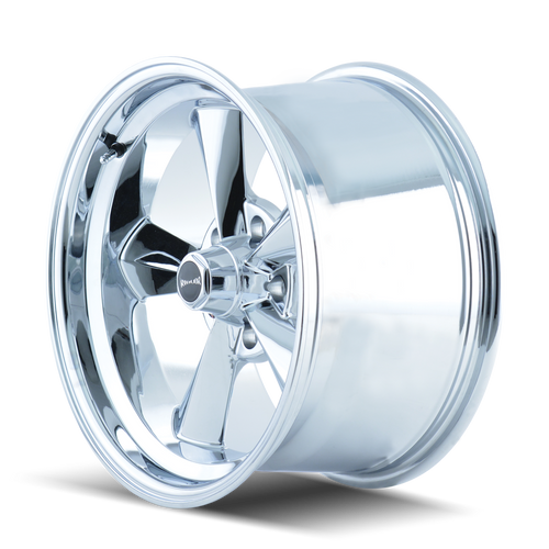 15" Ridler 675 15x7 Chrome 5x4.75 Wheel 0mm Rim For Chevy GMC