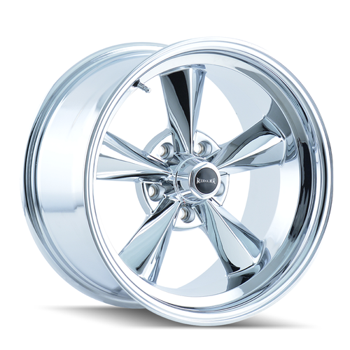 Set 4 15" Ridler 675 15x7 Chrome 5x4.75 Wheels 0mm Rims For Chevy GMC