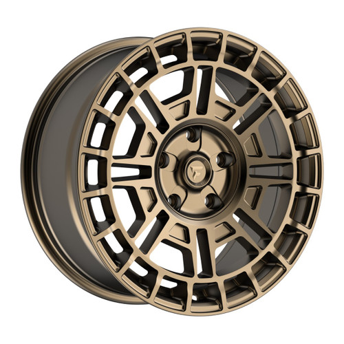 18" Fittipaldi Off Road FT109Z Satin Bronze 18x8 Wheel 5x100 5x112 35mm Rim