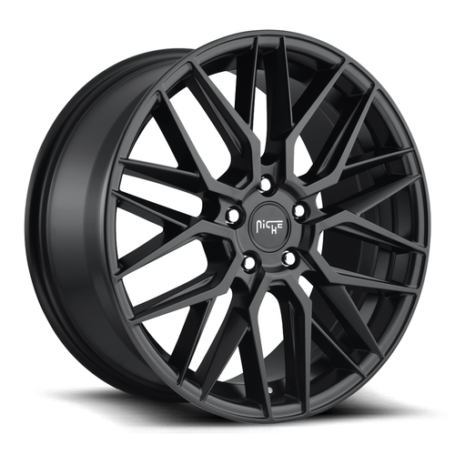 18" Niche 1PC M190 Gamma 18x8 Matte Black 5x112 Wheel 42mm Rim