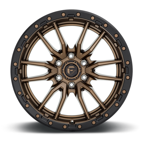 Fuel 1PC D681 Rebel 20x9 8x6.5 Matte Bronze Black Bead Ring Wheel 20" 1mm Rim