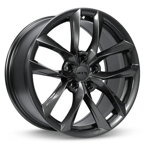 Set 4 18" RTX Spider Gunmetal Wheels 18x8.5 5x4.5 35mm Rims