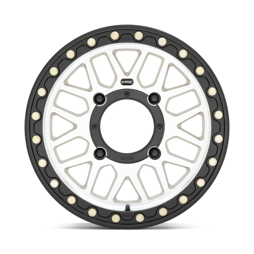 KMC Powersports Ks235 Grenade Beadlock 15x6 4x110 Machined Wheel 15" 38mm Rim