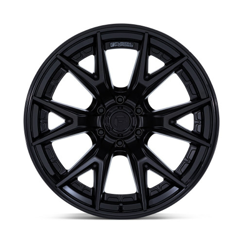 22" Fuel 1PC FC402 Catalyst Matte Black Gloss Black Lip 22x10 Wheel 8x170  -18mm
