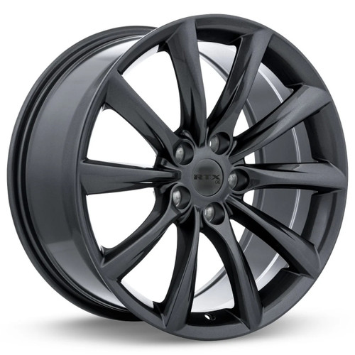 Set 4 19" RTX Alto Gunmetal Wheels 19x8.5 5x4.5 35mm Rims