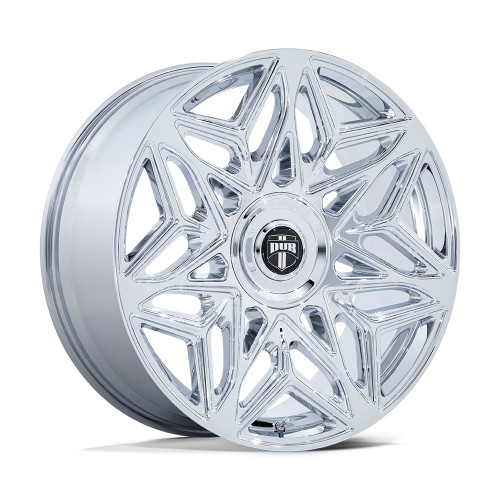 24" DUB 1PC DC274 Anomaly Chrome 24x9 Wheel 5x115 5x120 15mm Rim