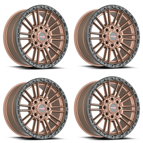 Set 4 18" Vortek VRT-604 Matte Bronze 18x9 Wheels 6x135 6x5.5 -12mm Rims Lifted