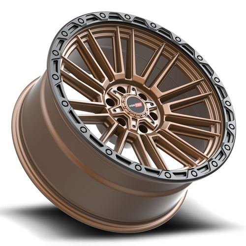 17" Vortek VRT-604 Matte Bronze 17x9 Wheel 5x5 5x5.5 -12mm Rim For Chevy Jeep