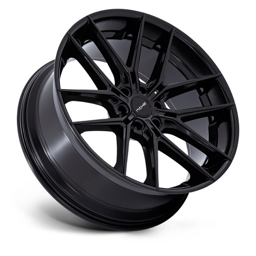 22" Niche NC280 Prodigy 6 Gloss Black 22x9.5 Wheel 6x135  25mm For Ford Lincoln