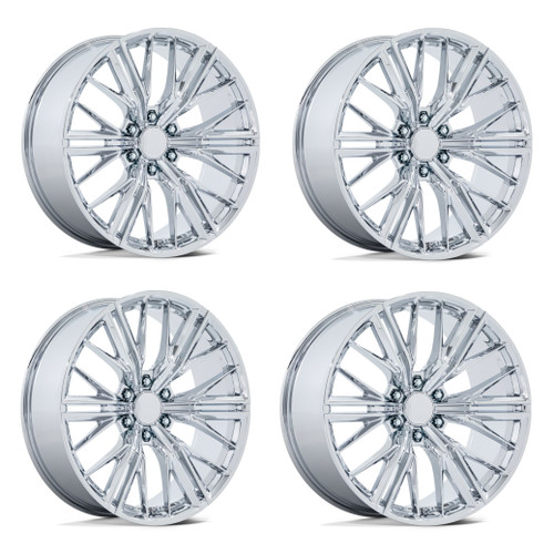 Set 4 22" Performance Replicas PR227 Chrome 22x9.5 Wheels 6x5.5 18mm Replica Rim