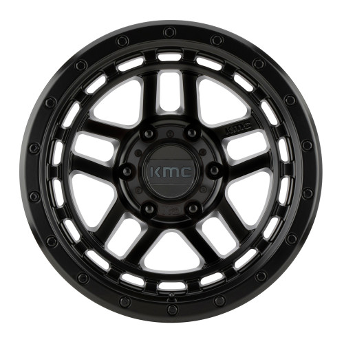 KMC KM540 Recon 17x8.5 6x4.5 Satin Black Wheel 17" 18mm Rim