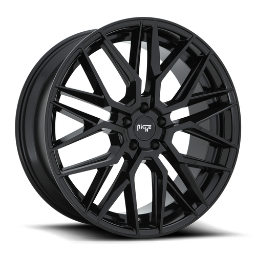 19" Niche M224 Gamma Gloss Black Wheel 5X112 42mm Rim