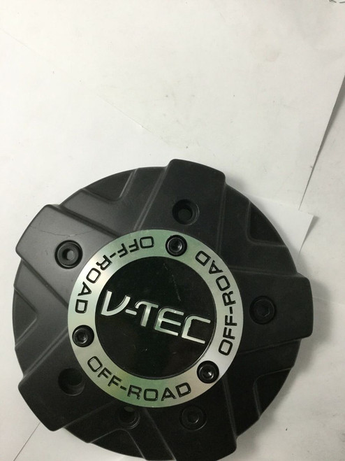 V-Tec 6 Lug Wizard Warlord Wheel Center Cap Matte Black C394-6CL 7-3/8" VT290