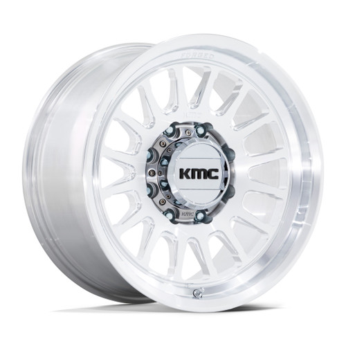 Set 4 18" KMC KM452 Impact Forged Monoblock Raw Machined 18x9 Wheels 8x170 -12mm