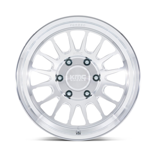 17" KMC KM447 Impact Forged Monoblock Raw Machined 17x8.5 Wheel 6x135 0mm Rim