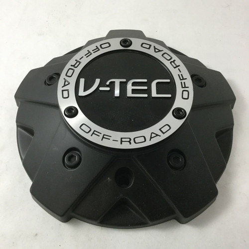 V-Tec 394 395 396 Wheel Center Hub Cap Matte Black C394-8CL 9" Diameter VT298