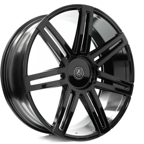 24" Axe Wheels EX26 Gloss Black 24x10 Wheel 5x4.5 28mm Truck Suv Rim