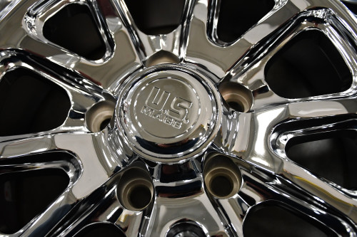 US Mag 1PC U110 Rambler 20x8 5x4.75 Chrome Plated Wheel 20" 1mm Rim