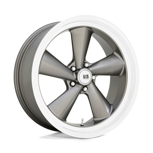 US Mag 1PC U137 TS 22x9 5x5.0 Anthracite With Diamond Cut Lip Wheel 22" 15mm Rim