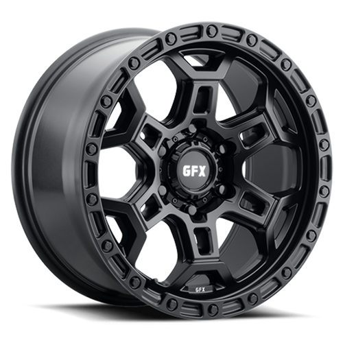 18" Voxx G-FX TR33 Matte Black 18x9 Wheel 6x5.5 20mm Rim For Chevy GMC Ram