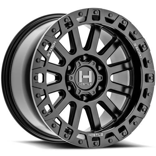 Set 4 20" Hostile H139 Dominator Asphalt 20x9 Wheels 6x135 1mm For Ford Lincoln