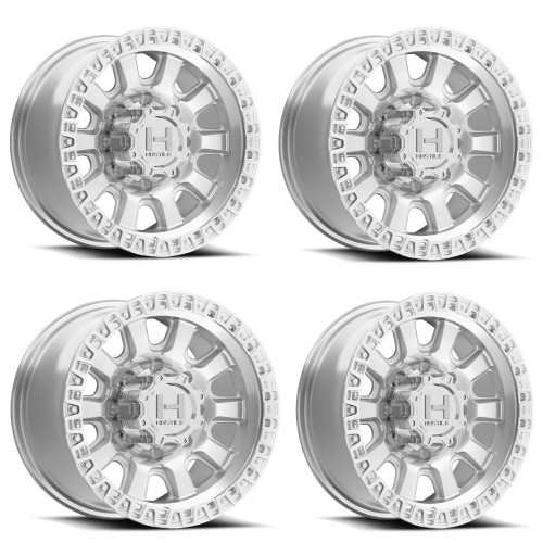 Set 4 20" Hostile H138 Crawler Machined 20x9 Wheels 8x180 1mm For Chevy GMC Rims