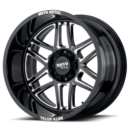 Moto Metal MO992 Folsom 20x10 5x5.5 Gloss Black Milled Wheel 20" -18mm Truck Rim