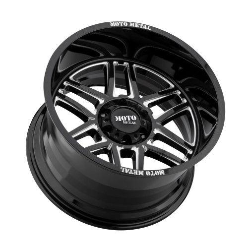 Moto Metal MO992 Folsom 20x10 5x5.5 Gloss Black Milled Wheel 20" -18mm Truck Rim