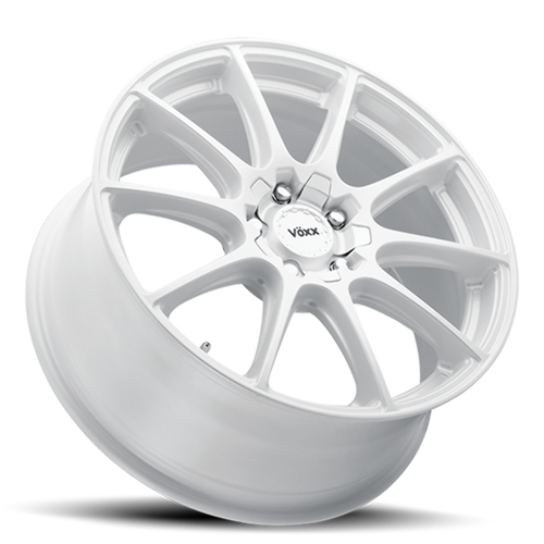 18" Voxx Cotto White 18x8 Wheel 5x4.25 5x4.5 40mm Rim