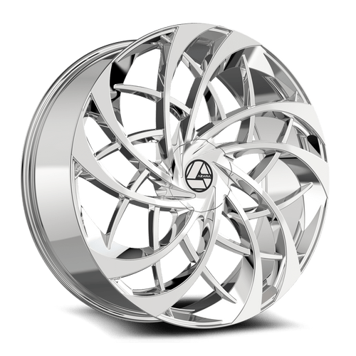 20" Azara AZA-540 Nano Chrome 20x8.5 Wheel 5x4.5 5x120 35mm Rim