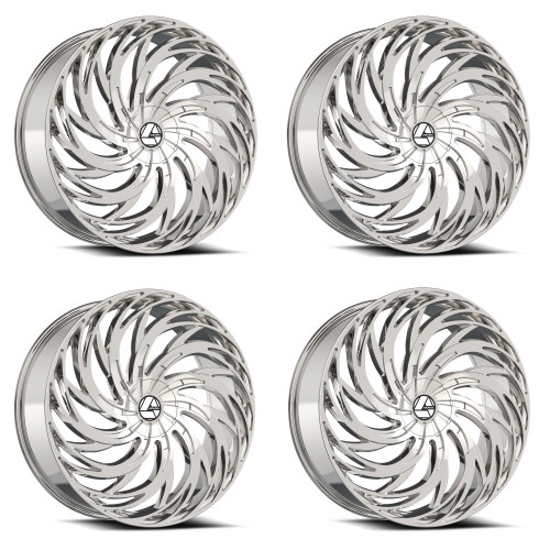 Set 4 18" Azara AZA-531 Nano Chrome 18x8 Wheels 5x4.5 5x120 35mm Rims