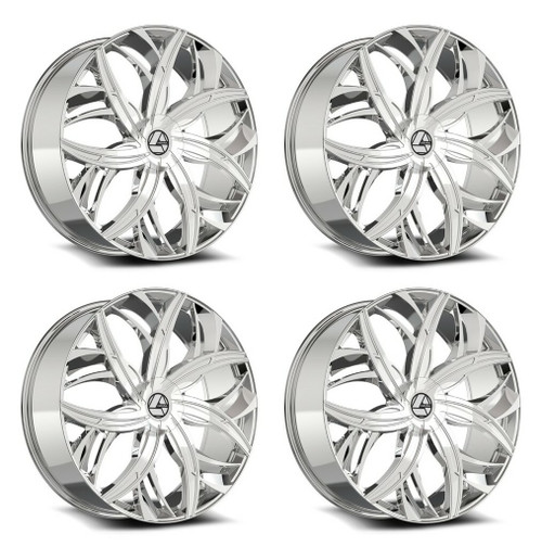 Azara AZA-541 Wheels 18 Inch 5x112 5x4.5 (5x114.3) Nano Chrome A2i Whe