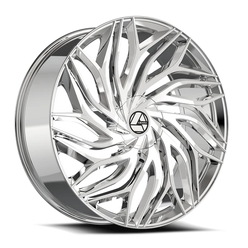 Set 4 20" Azara AZA-537 Nano Chrome 20x8.5 Wheels 5x108 5x4.5 35mm Rims
