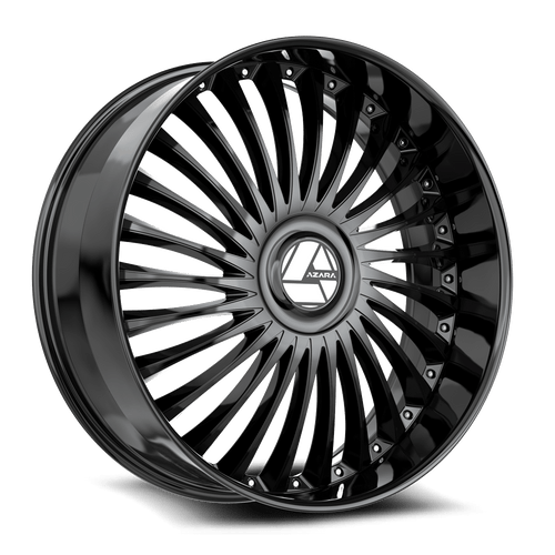 20" Azara AZX-103 Gloss Black 20x8.5 Wheel 5x4.5 5x120 35mm Rim