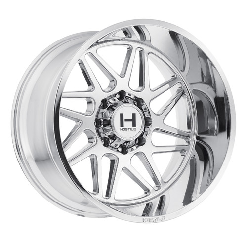 20" Hostile H108 Sprocket Armor Plated 20x10 Wheel 8x6.5 -19mm Lifted Truck Rim