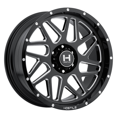 20" Hostile H108 Sprocket Blade Cut 20x10 Wheel 5x5.5 -19mm For Dodge Ram Rim