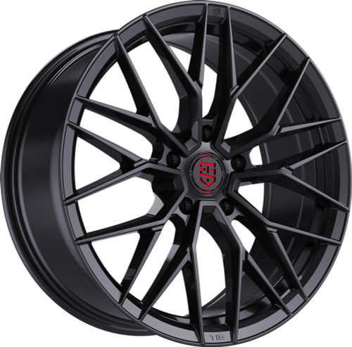 Set 4 20" TIS Motorsports 505B Gloss Black 20x8.5 Wheels 5x120 35mm Rims