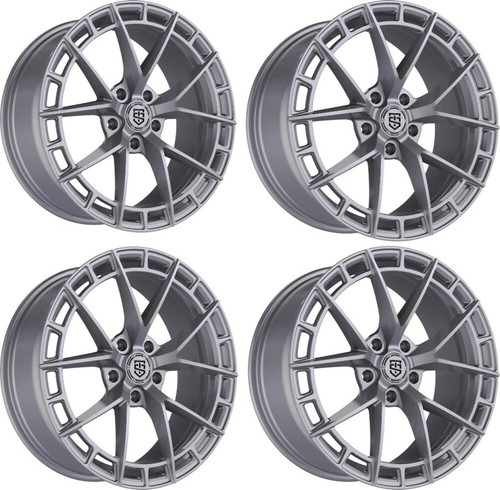 TIS Motorsports 504S Wheels 18 Inch 5x4.5 (5x114.3) Gloss Silver A2i W