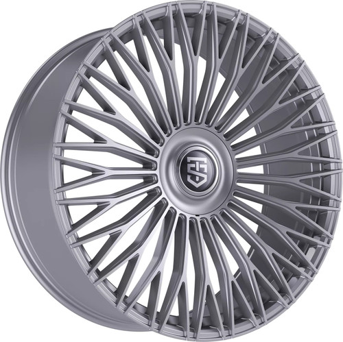 Set 4 22" TIS Motorsports 507S Gloss Silver 22x10 Wheels 5x115 5x120 18mm Rims