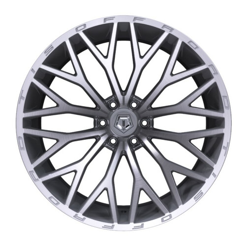 18" TIS 566BSM Brushed Silver & Milled 18x9 Wheel 6x135 00mm For Ford Lincoln