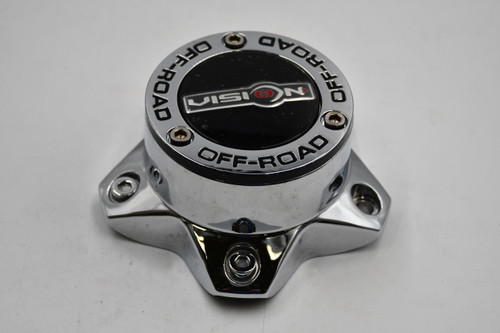 Vision Chrome Wheel Center Cap Hub Cap C394-5 5.5" Bolt on 5 Lug