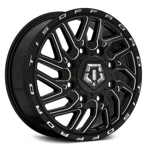 TIS 544BM Gloss Black Milled 17x6.5 8x210 129mm wheel picture on A2i Wheel & Tire Online wheels tires and auto accessories store shop