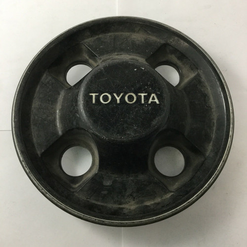 Toyota Factory Vintage 4 Lug Wheel Rim Center Hub Cap Black 7.25" TO197