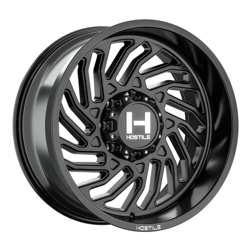 Set 4 22" Hostile H140 Twister Asphalt 22x10 Wheels 8x170 -25mm Lifted Rims